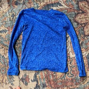 Athletic First Layer Shirt, Blue long sleeve.  Youth 6/7